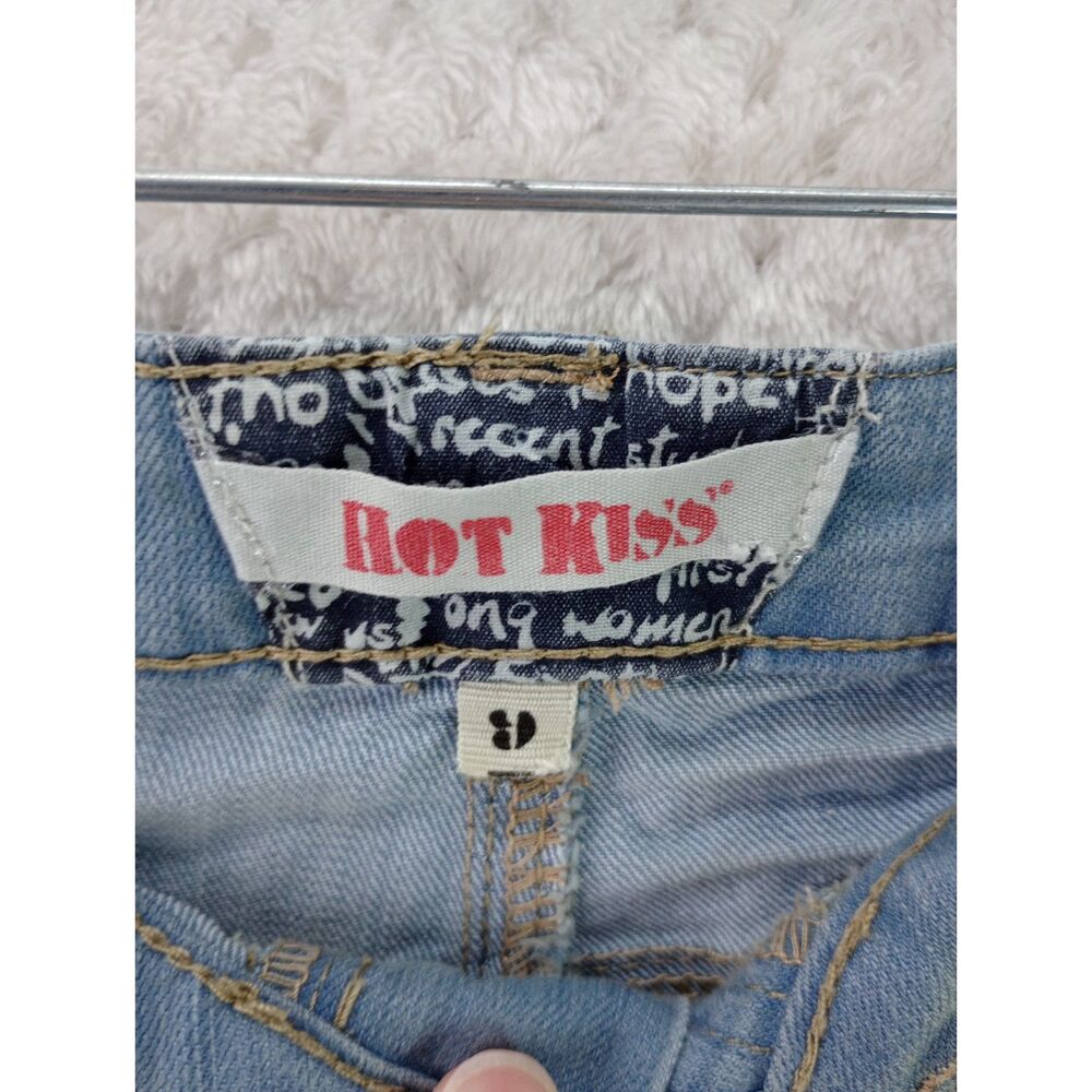 Hot Kiss American Patriotic Cici Short Juniors 9 Stars Stripes Cut Off Shorts - Picture 4 of 16